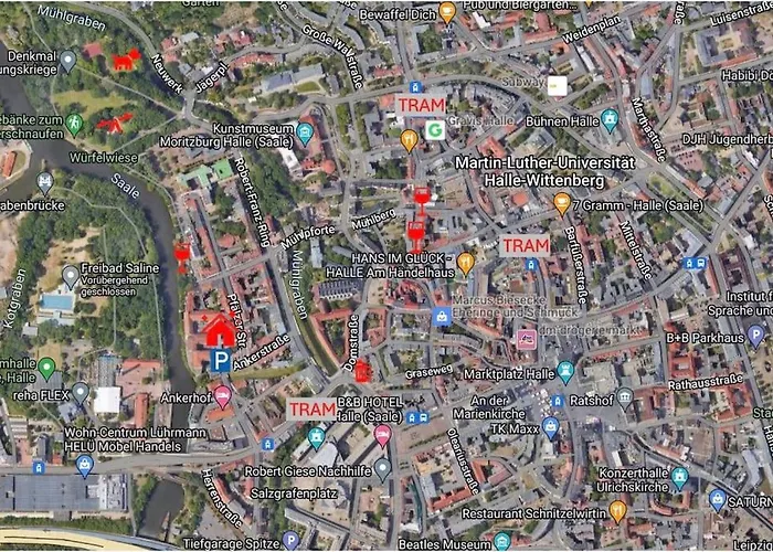 City Altstadt Appartement In Unmittelbarer Naehe Zu Saale Und Marktplatz Mit Privatem Parkplatz